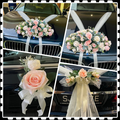 Bridal Car Decoration | Wedding Car Decoration
