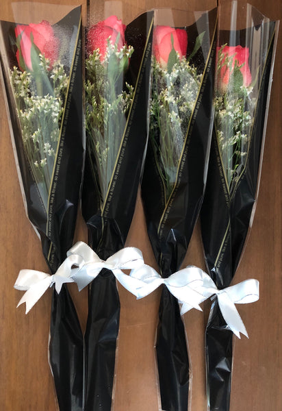 How to Make a Simple Single Stalk Bouquet - Flower Delivery Singapore, Florist Singapore