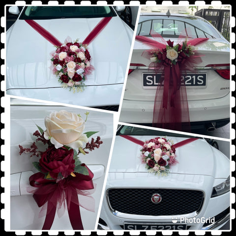 Bridal Car Decoration | Wedding Car Decoration