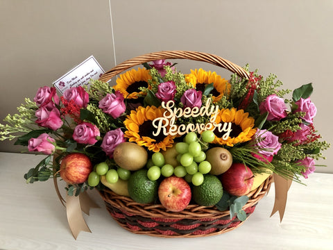 Well wishes basket | Get Well Soon Fruit Basket