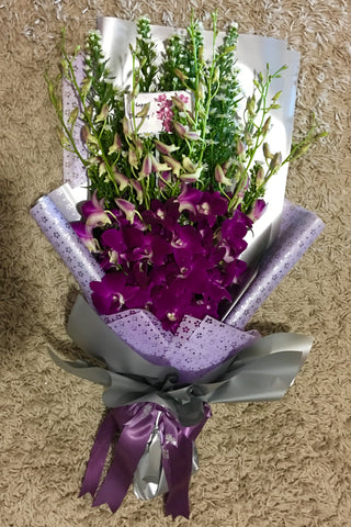 Orchid Hand Bouquet Singapore | Flower Bouquet