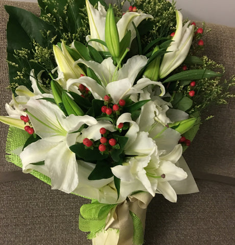 Lily Hand Bouquet Singapore | Flower Delivery Singapore | Florist Singapore