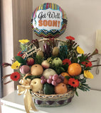 Well Wishes Basket | Fruit and Flower Basket